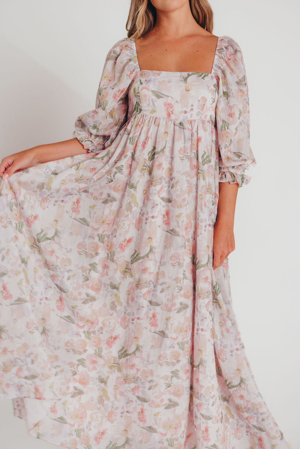 Mona Maxi Dress in August Floral - Bump Friendly - Inclusive Sizing (S-3XL)