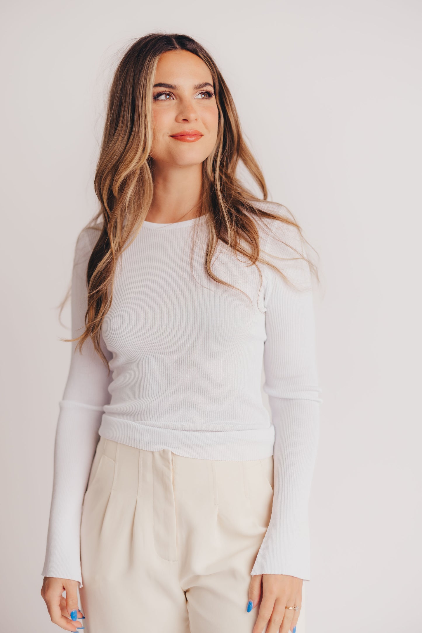 Marie Knit Top in White