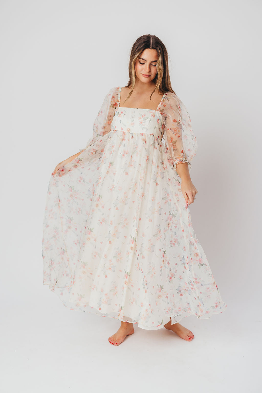 *New* Mona Maxi Dress with Smocking in Rosebud Floral - Bump Friendly & Inclusive Sizing (S-3XL)