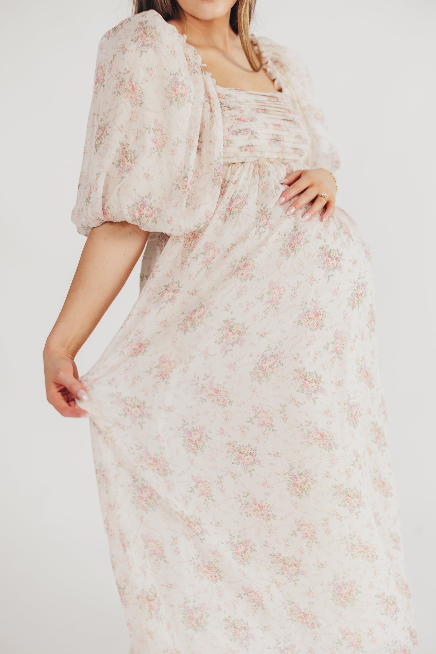 Melody Maxi Dress in Petal Pink - Bump Friendly & Inclusive Sizing (S-3XL)