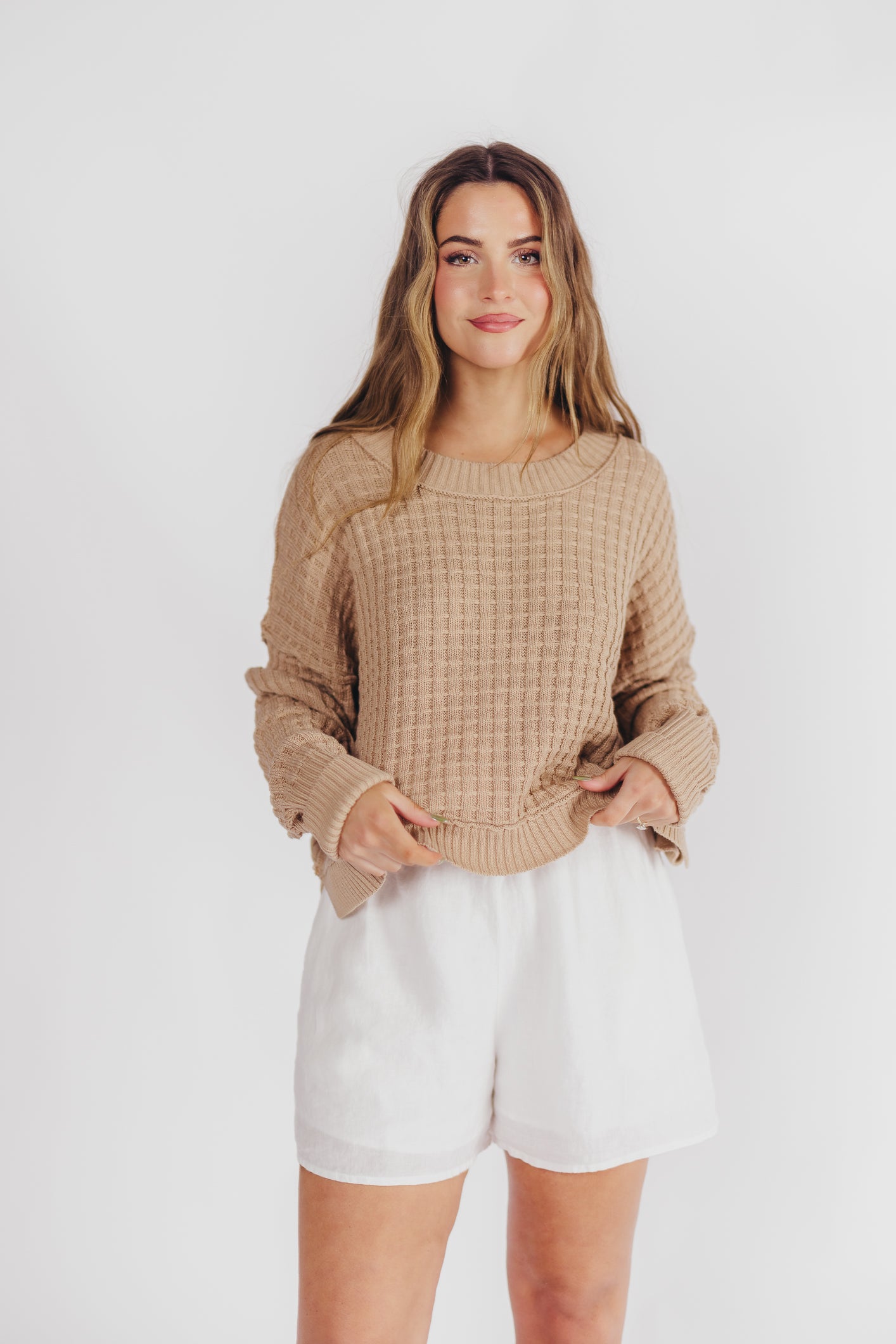 Baylor Pullover in Taupe