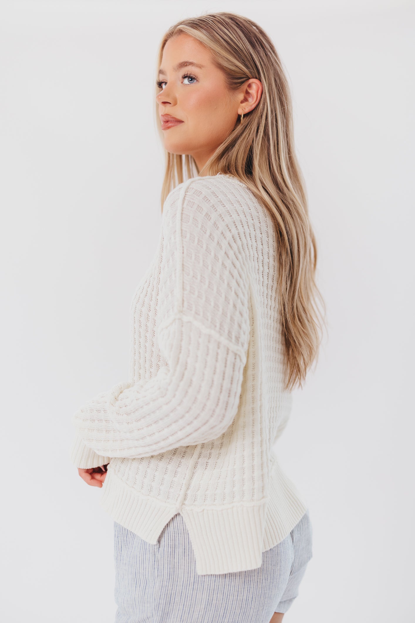 Baylor Pullover in Ivory