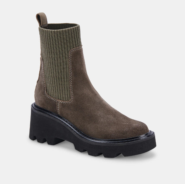 Hoven H2O Boots in Olive Suede